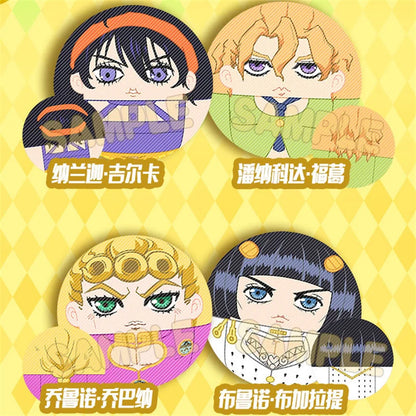 Anime Bruno Buccellati & Leone Abbacchio Cosplay Keychain Badge Plush Pendant – Cartoon Costume Accessory Prop