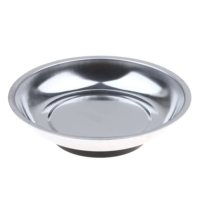 Stainless Steel Magnetic Parts Tray - 4 Inch & 6 Inch Bowl Organizer for Bolts Nuts Screws Hardware Storage Home Office