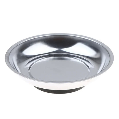 Stainless Steel Magnetic Parts Tray - 4 Inch & 6 Inch Bowl Organizer for Bolts Nuts Screws Hardware Storage Home Office