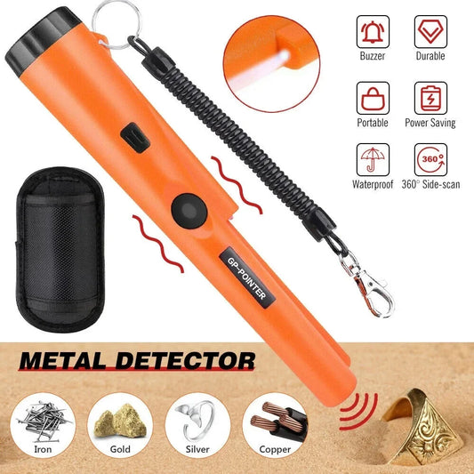 Handheld Underground Metal Detector - High Sensitivity Waterproof GP Pointer with Positioning Rod