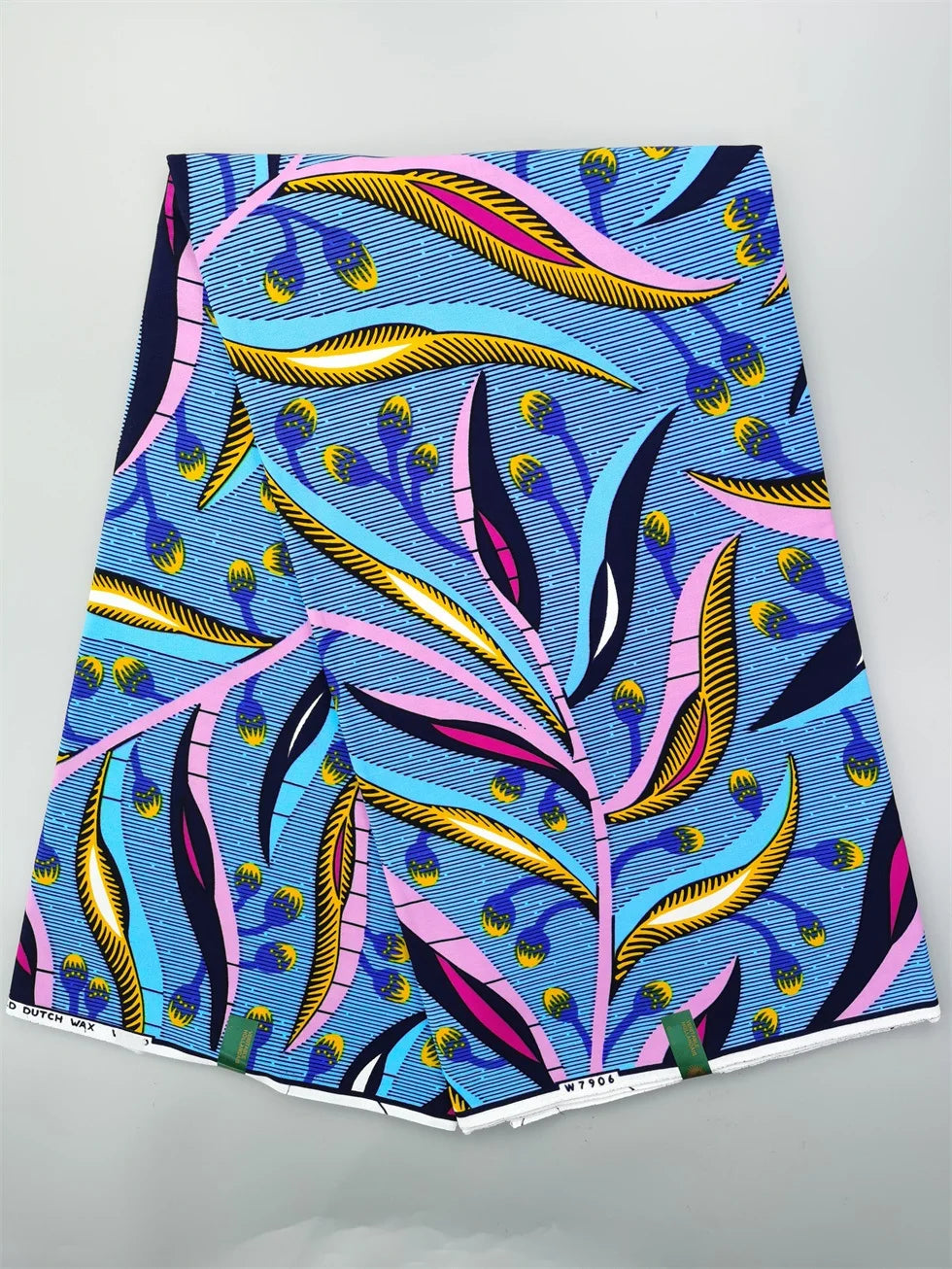 African Wax Fabric - Cotton Nigerian Ankara Batik Block Print Sewing Cloth