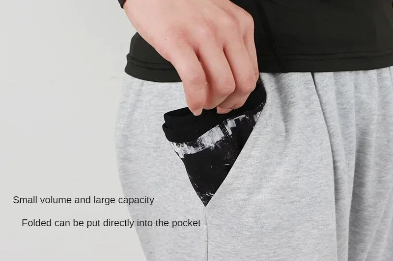 Large Capacity Sports Fanny Pack — Multi-Functional Running, Cycling & Hiking Bag with Elastic Mesh for Phone & Water Bottle