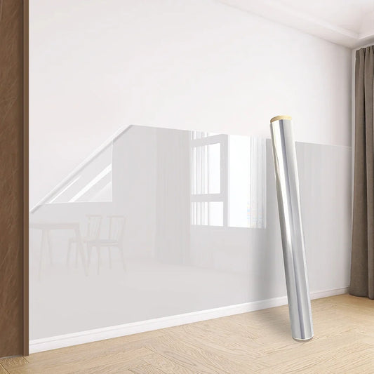 Electrostatic Wall Protective Film - Transparent Waterproof Dirt-Resistant Non-Adhesive Wall Sticker Cover