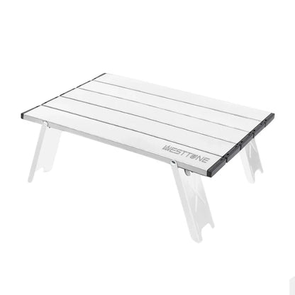WESTTUNE Mini Camping Table – Ultralight Portable Aluminum Folding Table for Backpacking, Picnic & BBQ