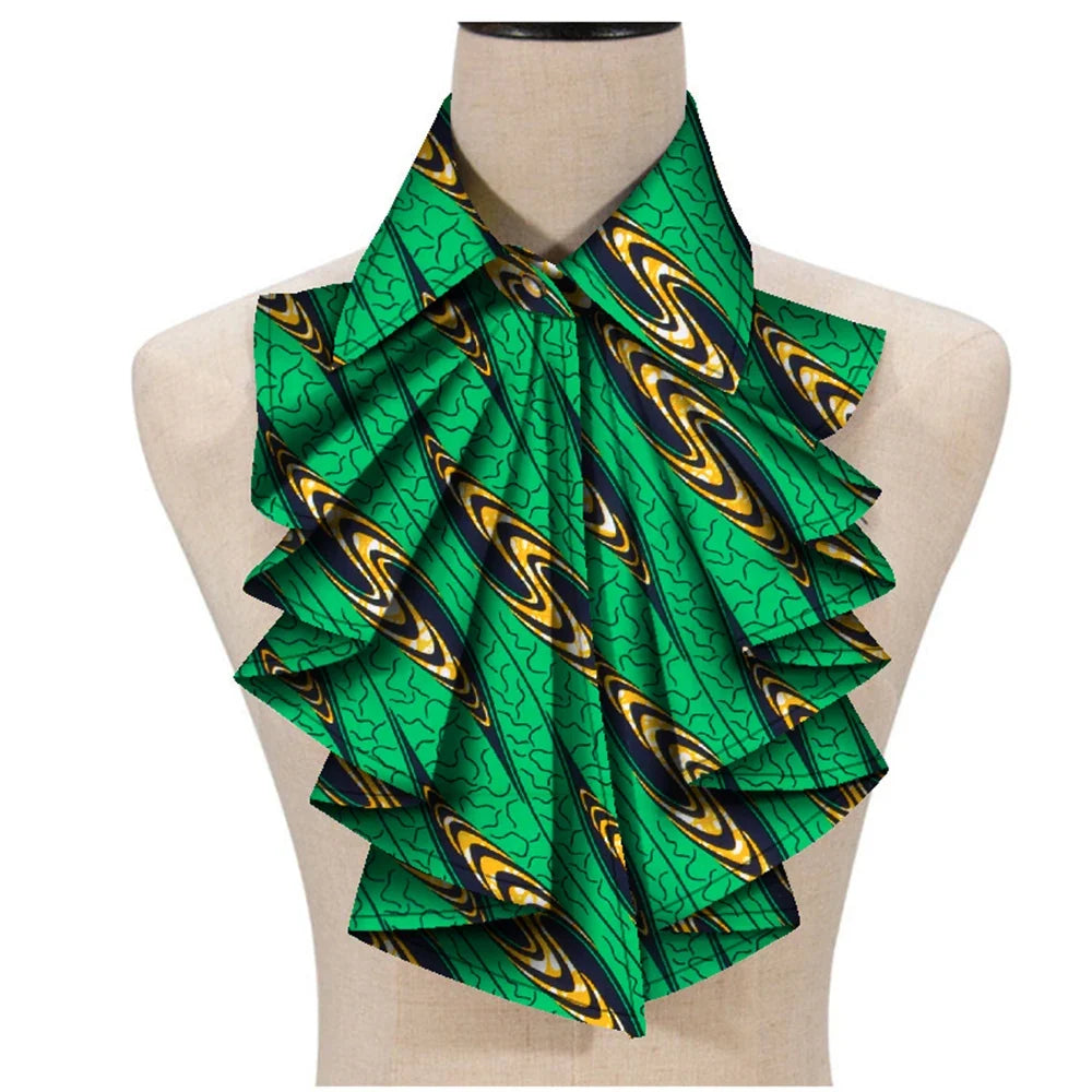 African Print Ankara Triangle Tie for Women - Stylish Wax Fabric Cravat WYA027