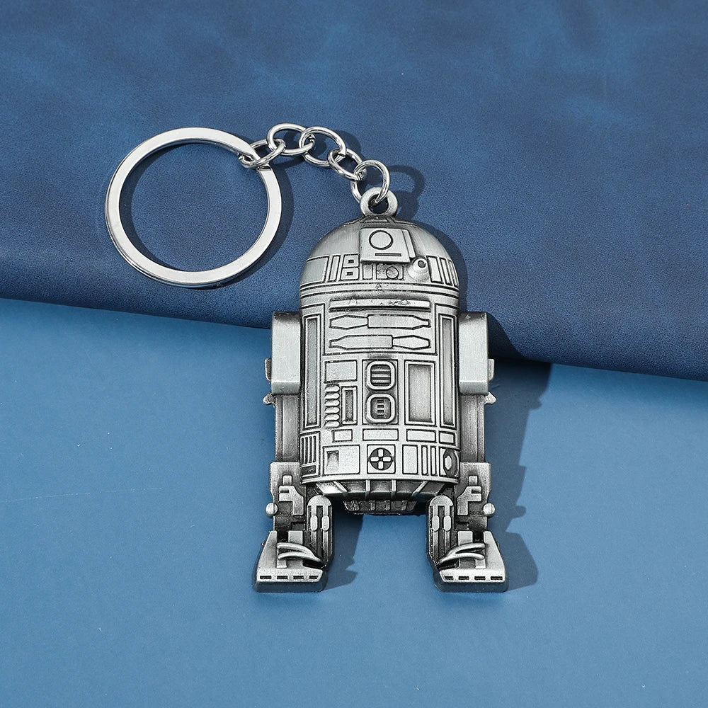 Vintage Spaceship Keychain - Star Wars Inspired Destroyer Battleship Keyring for Bags & Gifts