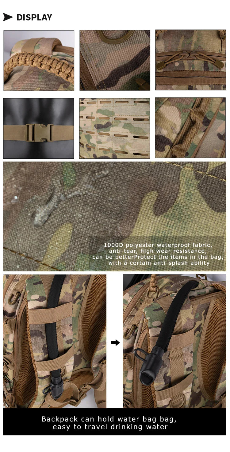 YAKEDA Hunting Backpack – Multi-Functional MOLLE Dragon Egg Bag, Waterproof & Wear-Resistant