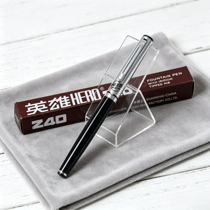 Hero 240 Retro Fountain Pen - Classic 0.5mm Fine Iridium Nib Smooth Writing Pen for Daily Use