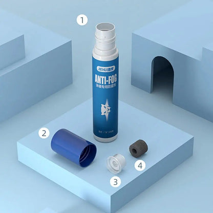 Anti-Fog Lens Cleaner - 10ml Solid Solution for Swim Goggles & Diving Mask Fog Prevention