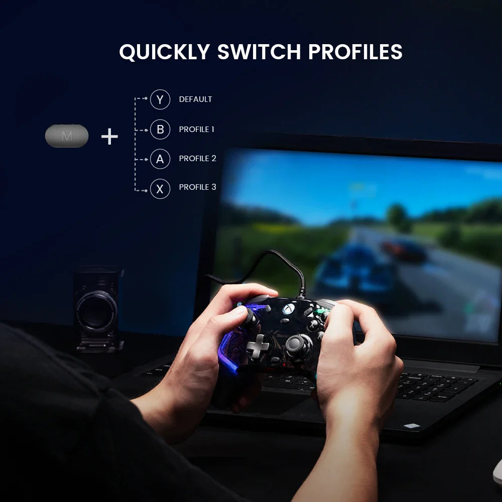 GameSir Kaleid Wired Xbox Controller – Hall Effect Joystick Gamepad for Xbox Series X, Series S & Xbox One