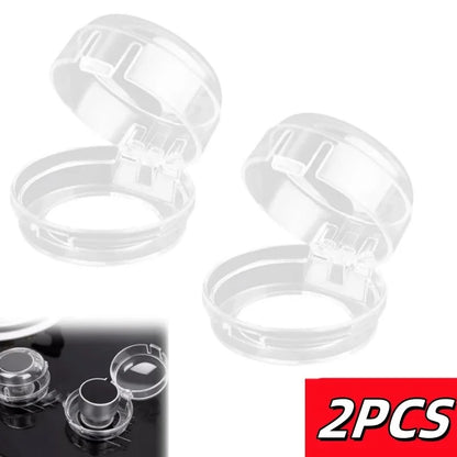 Child Safety Stove Knob Covers - Universal Plastic Gas Oven Lock Protectors (2, 4 or 8 Pack)