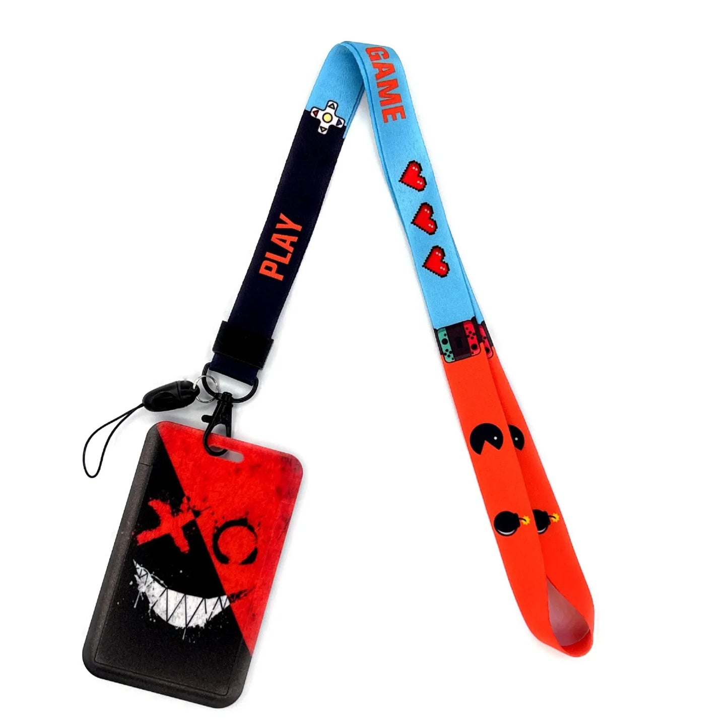 Gamer ID Card Holder Lanyard — Cool Credential Neck Strap & Badge Keychain for Men & Women