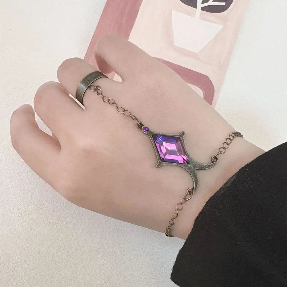 Homura Akemi Soul Gem Bracelet - Anime Cosplay Hand Chain Jewelry Accessory and Costume Prop