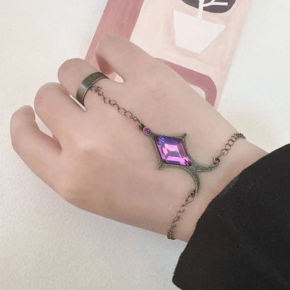 Homura Akemi Soul Gem Bracelet - Anime Cosplay Hand Chain Jewelry Accessory and Costume Prop