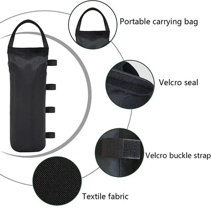 4Pcs Camping Tent Sandbags - 600D Oxford Fabric Waterproof Leg Weights for Gazebos & Canopies