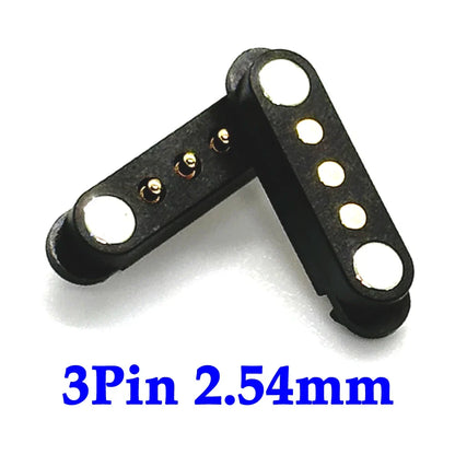 2A DC Magnetic Pogo Pin Connector Set - 2Pin 3Pin 4Pin 5Pin Spring Loaded Male Female Power Socket for Electronics Projects