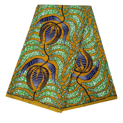 Bintarealwax Ankara Fabric - Wholesale Polyester Sewing Material for Women's Party Dresses FP6390