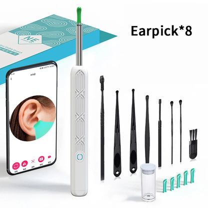 2025 Wireless Smart Earpick – HD Camera Ear Wax Cleaner with 6 LED Lights for iOS & Android