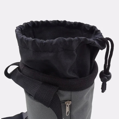 Waterproof Rock Climbing Chalk Bag: Magnesia Sack with Pocket for Outdoor Bouldering | Climbing Equipment Essential