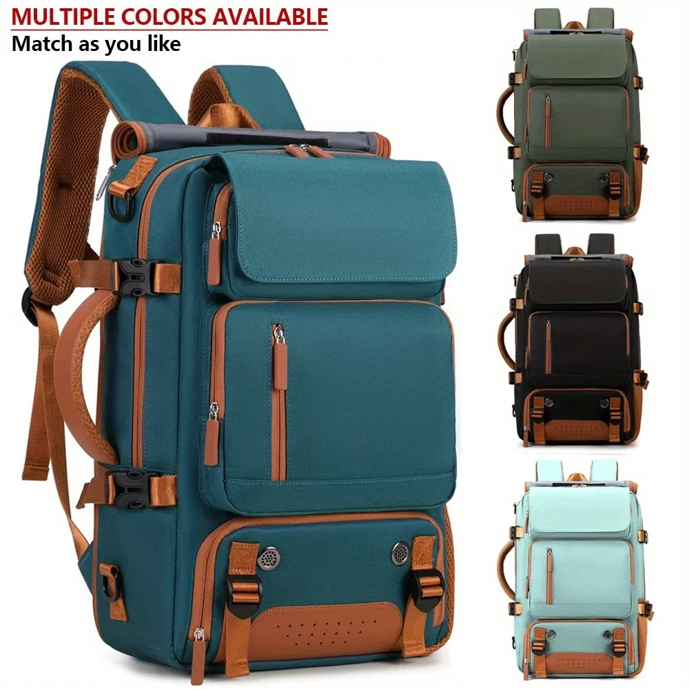 Lightweight Convertible Laptop Backpack - Large Capacity Travel, School & Business Bag