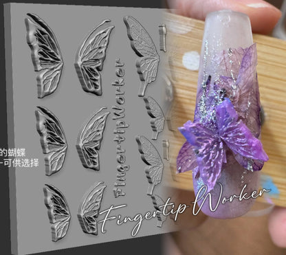 Snake Lolita Bow, Mushroom, Rose, Lotus, Bear 3D Acrylic Nail Mold - DIY Silicone Nail Decorations & Nail Art Products