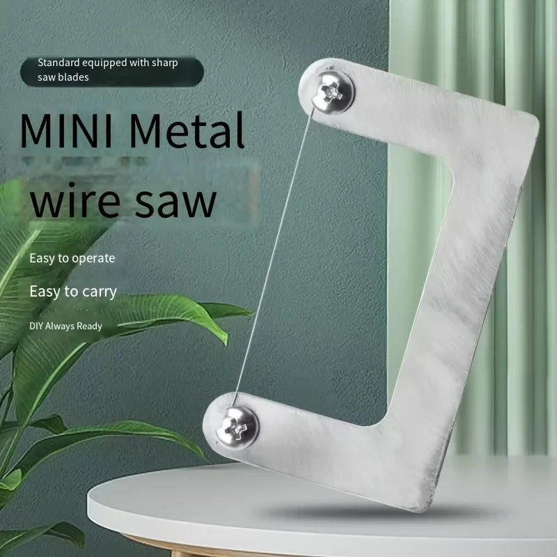 DIY Mini Wire Saw - Multi-Functional Handheld Cutter for Woodworking, Plastic & Precision Model Crafting