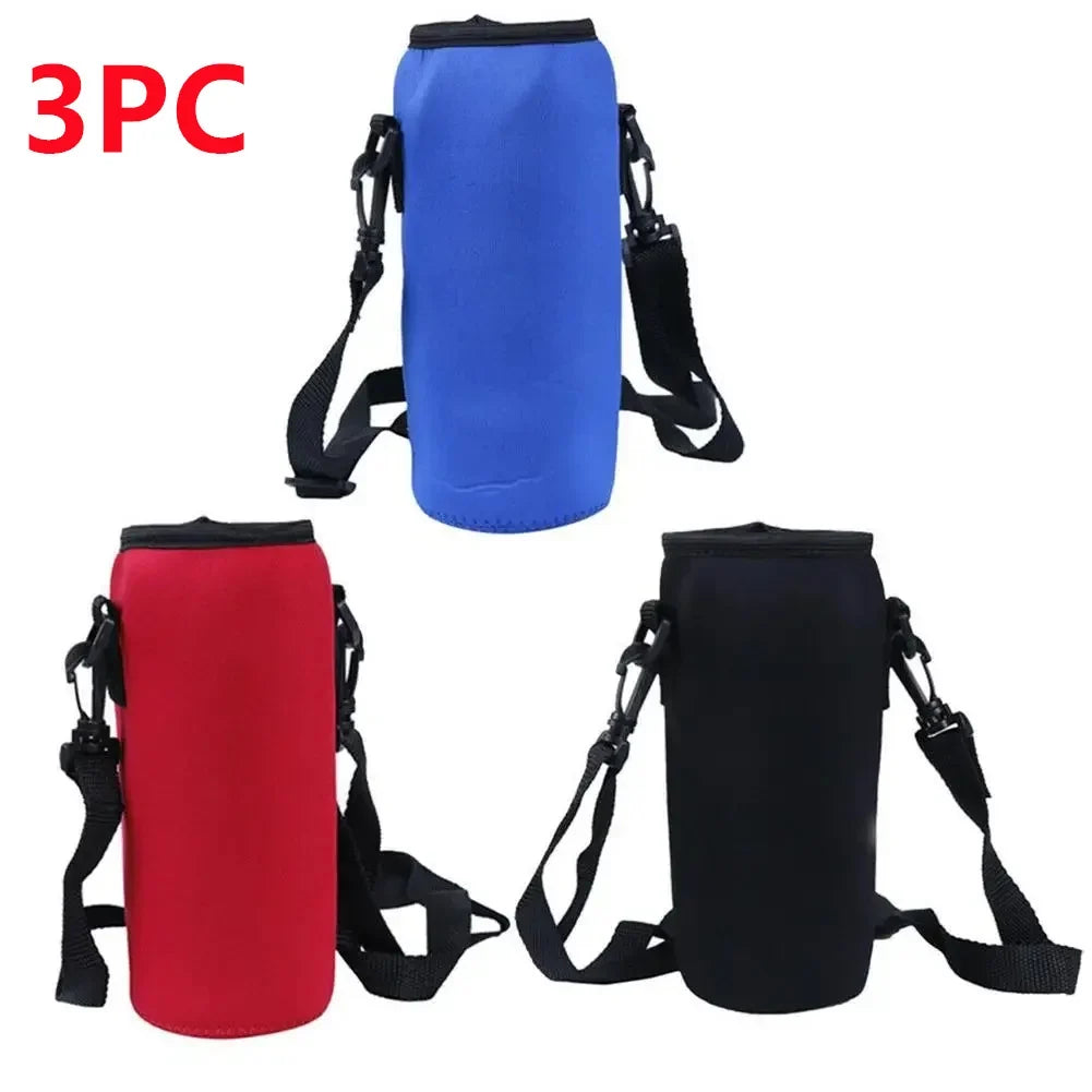 1000ML Neoprene Insulated Bottle Cooler Sleeve - Portable Carrying Case for Camping, Hiking & Sports Water Bottles