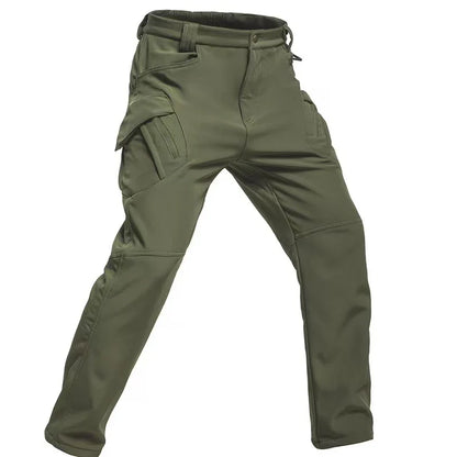 Men’s Fleece Softshell Cargo Pants M–5XL – Winter Outdoor Hiking, Fishing, Climbing & Camping Tactical Trousers