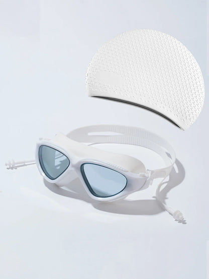Seasprint Swimming Goggles - Anti-Fog UV Protection Waterproof Adjustable Silicone Swim Glasses