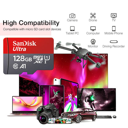 Ultra Micro TF SD Card — 32GB 64GB 128GB 256GB Mini SD Flash Memory Card for Phone