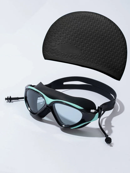 Seasprint Swimming Goggles - Anti-Fog UV Protection Waterproof Adjustable Silicone Swim Glasses