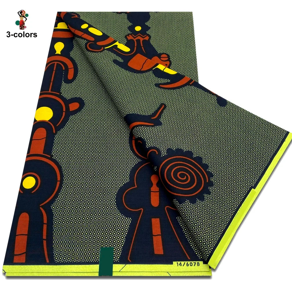 2026 African Ankara Wax Print Fabric - 100% Cotton Soft Dutch Hollandais Pagne for Dresses