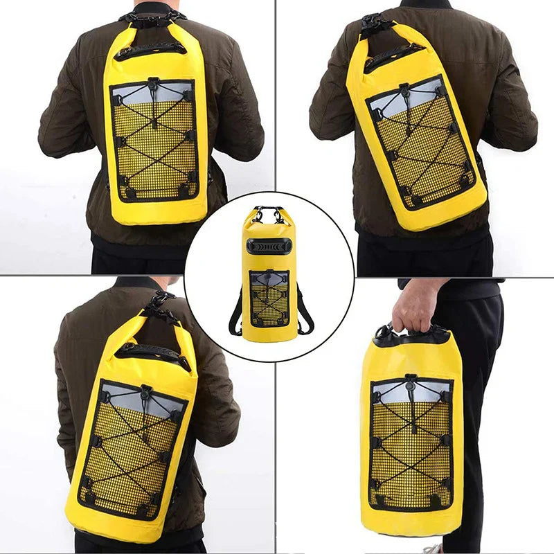 Waterproof Dry Bag Backpack 10L/20L – PVC Swimming Pack for Kayaking, Trekking, Boating, Surfing & Outdoor Use