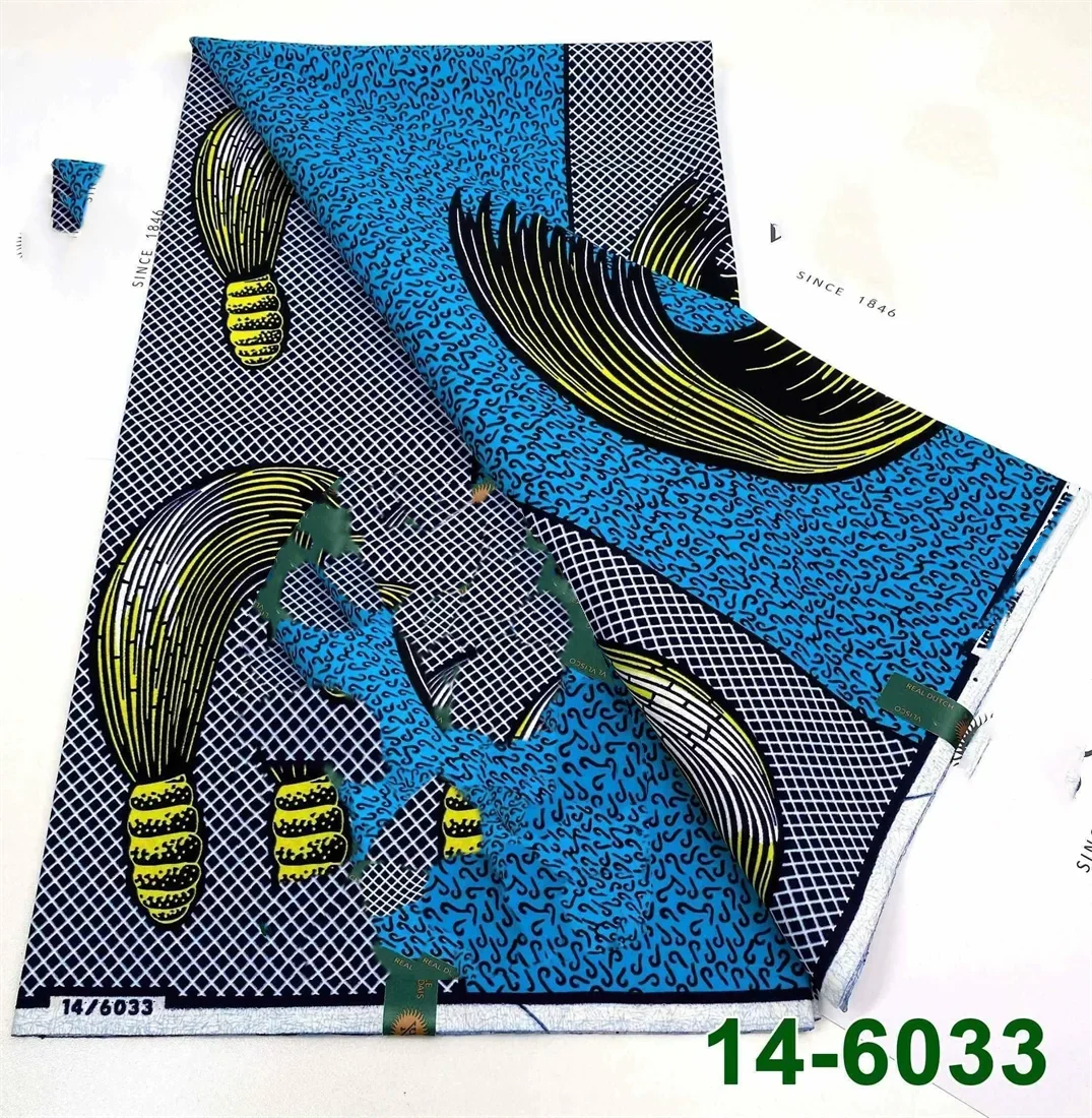 Latest Style Ankara Wax Print Fabric - 100% Cotton High Quality Soft African Real Wax Material