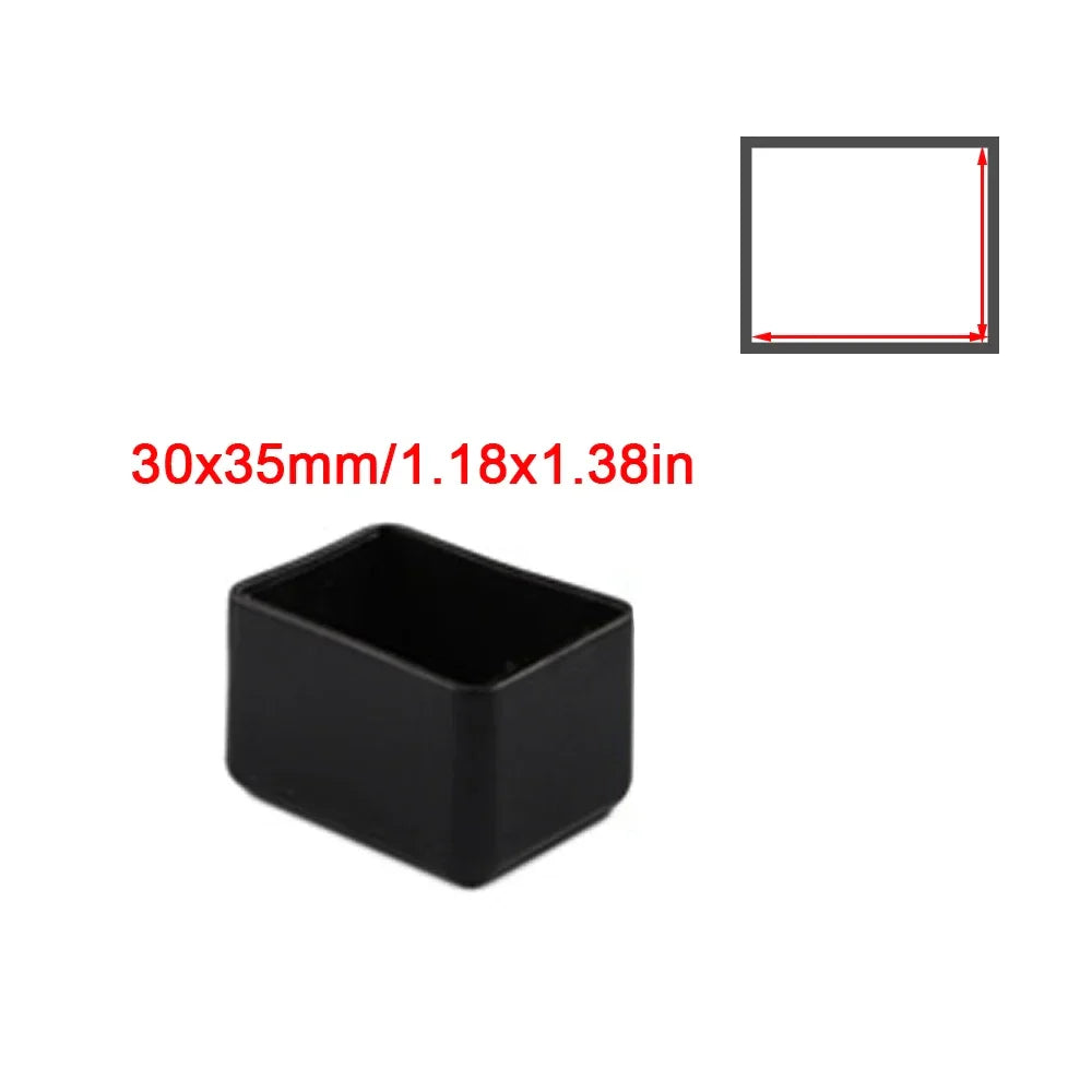 Square Silicone Chair Leg Caps – Non-Slip Furniture Foot Covers for Table & Chair Legs, Floor Protector Pads, Dust & Scratch Guards for Home Furniture Stability
