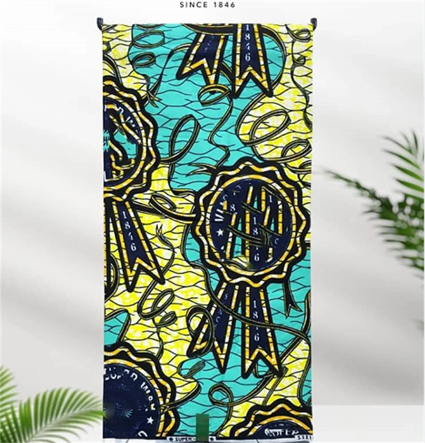 African Real Print Ankara Wax Fabric - Soft 100% Cotton Pagne 6 Yards