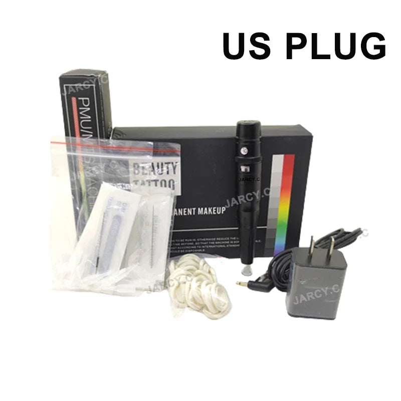 Permanent Makeup Tattoo Pen Machine - Eyebrow and Lip Microblading Tattoo Gun for PMU Beginners