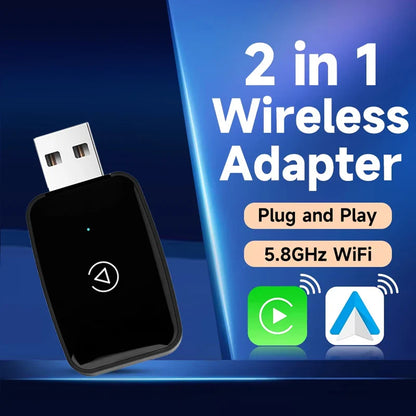 Mini CarPlay Box for Audi, Mercedes, Volvo & Volkswagen – Wireless Android Auto, Bluetooth, Charging, and Siri Support for iOS 15