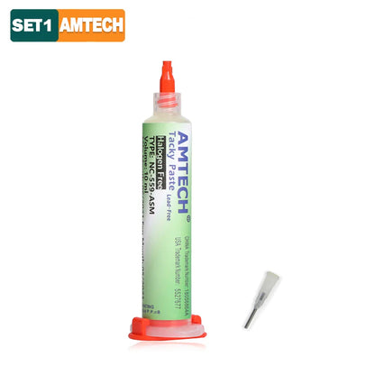 Original Amtech NC 559 Flux – 10ml Syringe for Soldering, BGA & SMD PCB Repair, Electronics Tools