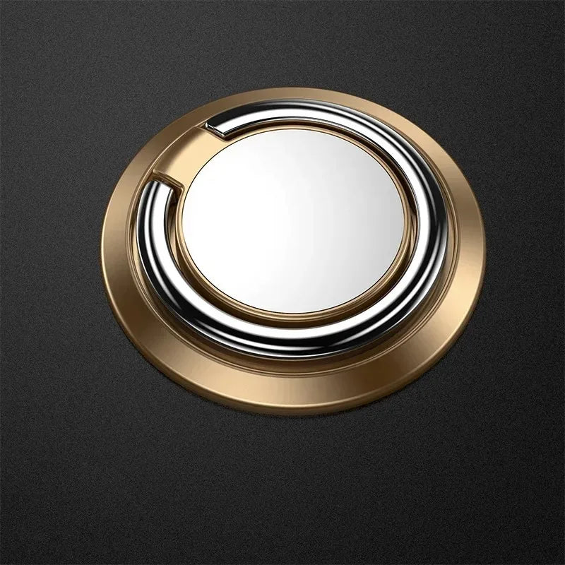360° Rotating Finger Ring Holder Stand - Magnetic Car Mount & Universal Phone Back Sticker Pad Grip