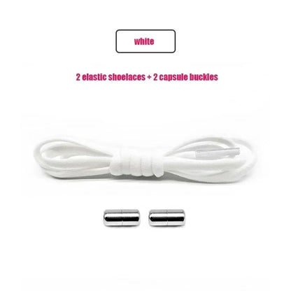 Elastic No-Tie Shoelaces - Quick Slip-On Stretch Shoe Laces for Kids & Adults