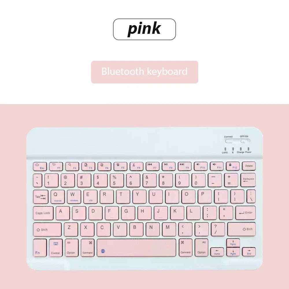 Mini Bluetooth Wireless Keyboard Set - Universal Phone Tablet iPad Keyboard and Mouse Accessories