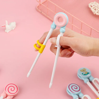 Cartoon Kids Training Chopsticks - Cute Plastic Learning Chopsticks for Correct Eating Practice