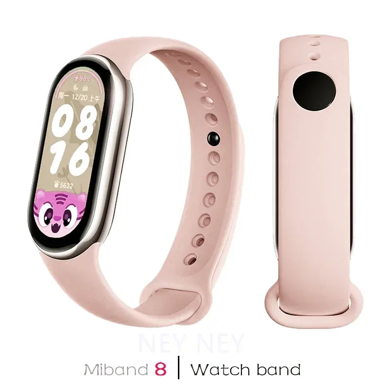 Waterproof Silicone Sport Strap for Xiaomi Mi Band 8/9 NFC – Replacement Smartwatch Bracelet