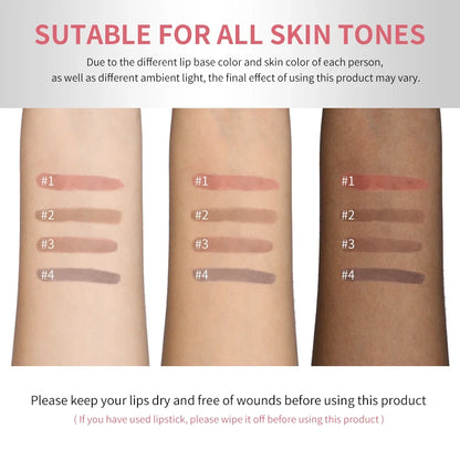 Peel Off Lip Stain Pencil - Matte Waterproof Long Lasting Smudge Proof Lip Liner Tattoo Makeup