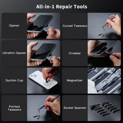 180-in-1 Precision Screwdriver Set – Magnetic Bits, Professional Repair Tool Kit for iPhone, Watch, Glasses & More with Storage Box