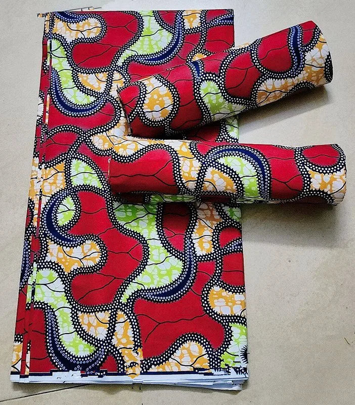 African Ankara Wax Print Fabric - 100% Cotton Batik Patchwork Sewing Material for Dresses & Crafts