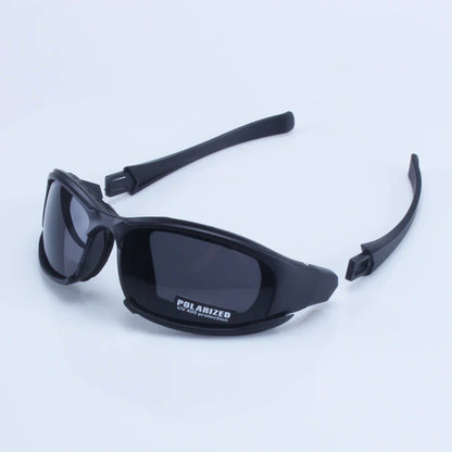 X7 Military Polarized Sunglasses – Bulletproof Airsoft Shooting Goggles for Men, Smoke Lens Cycling Glasses