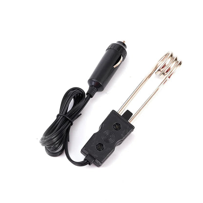 120W 12V Car Immersion Heater - Portable Electric Water Heating Element for Coffee, Tea, Travel & Outdoor Activities