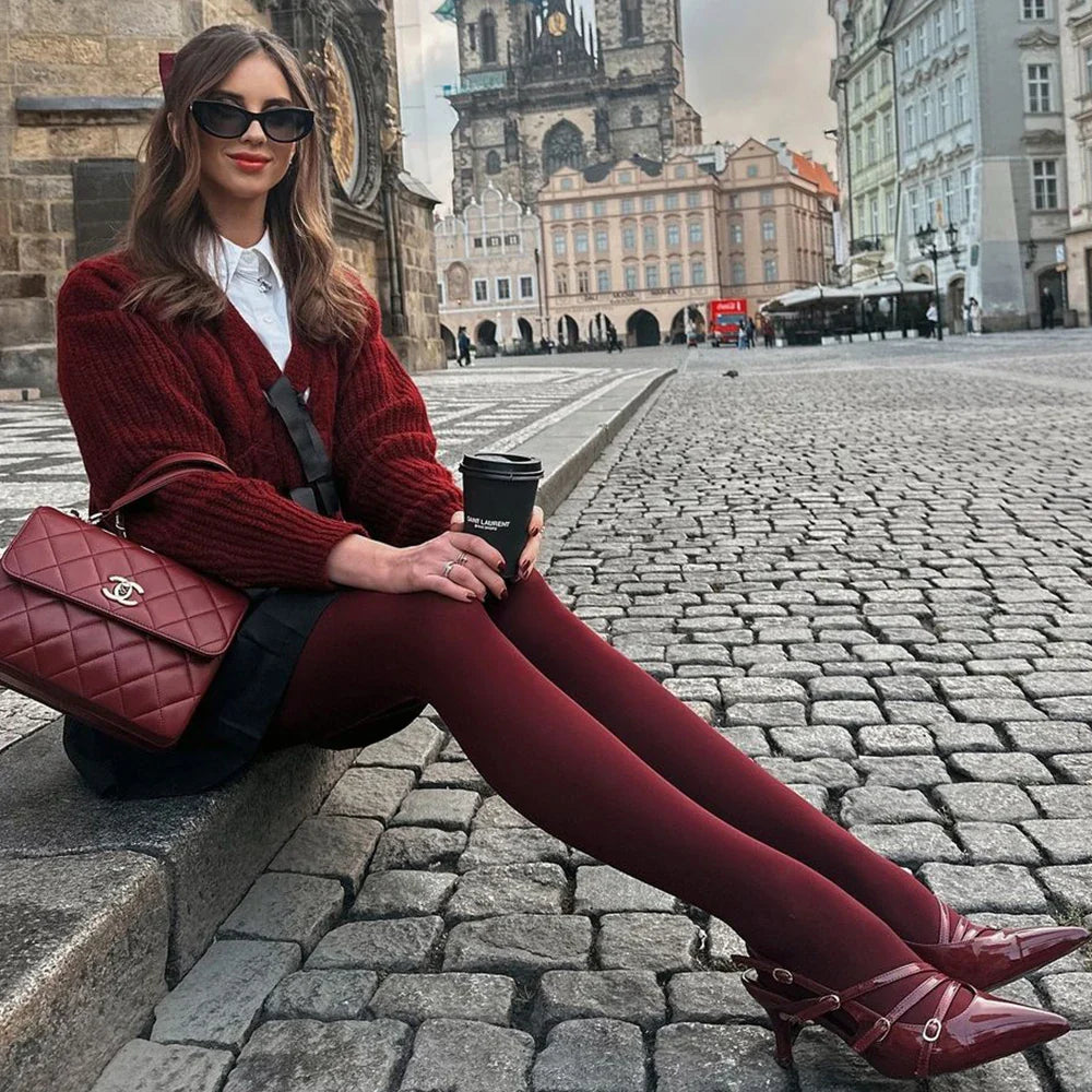 Talenza Women's Tights – Slim Stockings, Super Elastic Leggings, Large Size, Sexy Pantyhose for Spring, Autumn, Winter